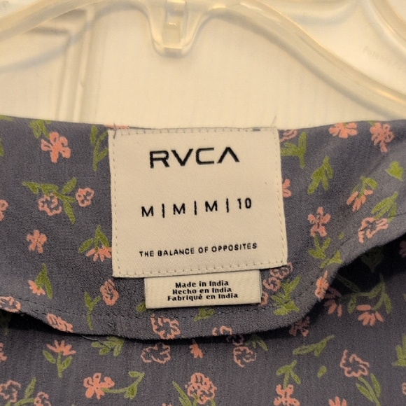 RVCA Women's Floral Dress - Blue and Pink - Picture 2 of 7